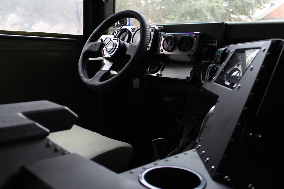 Inside Command Humvee Humvee Center Console, HMMWV interior, Hummer, H1, dog house – American ...