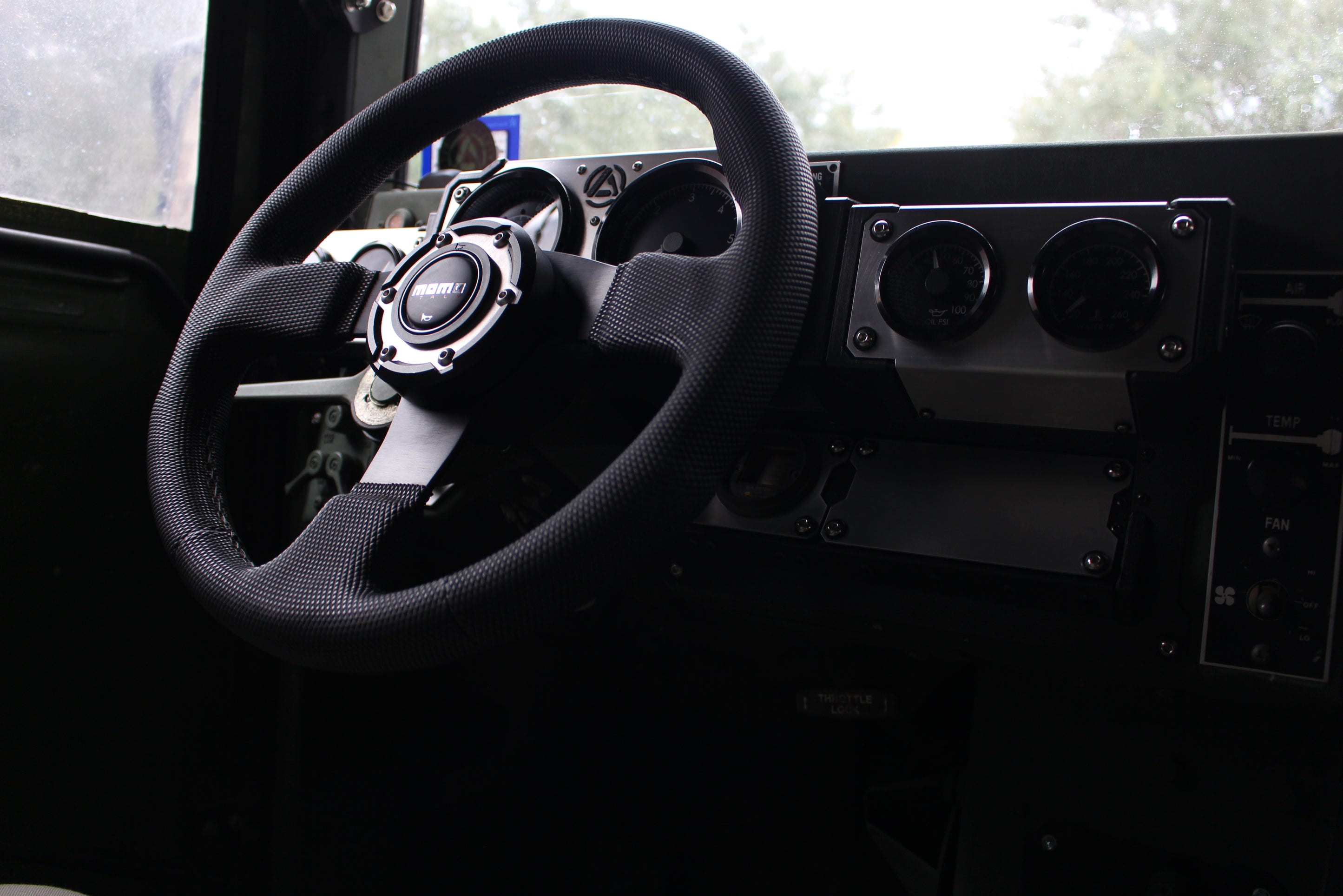 Humvee Center Console, HMMWV interior, Hummer, H1, dog house American Machine