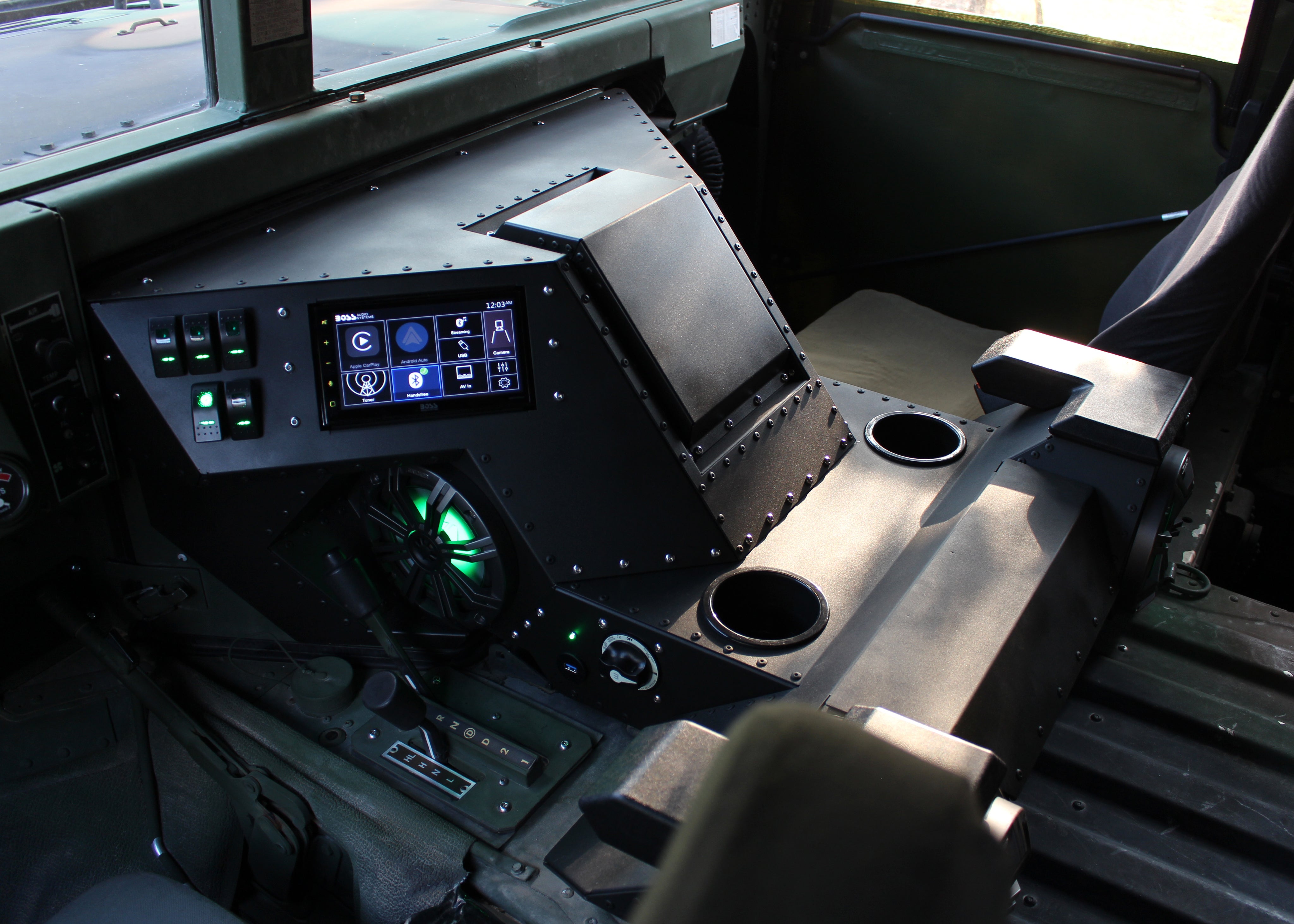 Humvee® Center Console, HMMWV® Center Console, Humvee® interior, HMMWV® Interior, Hummer®, H1