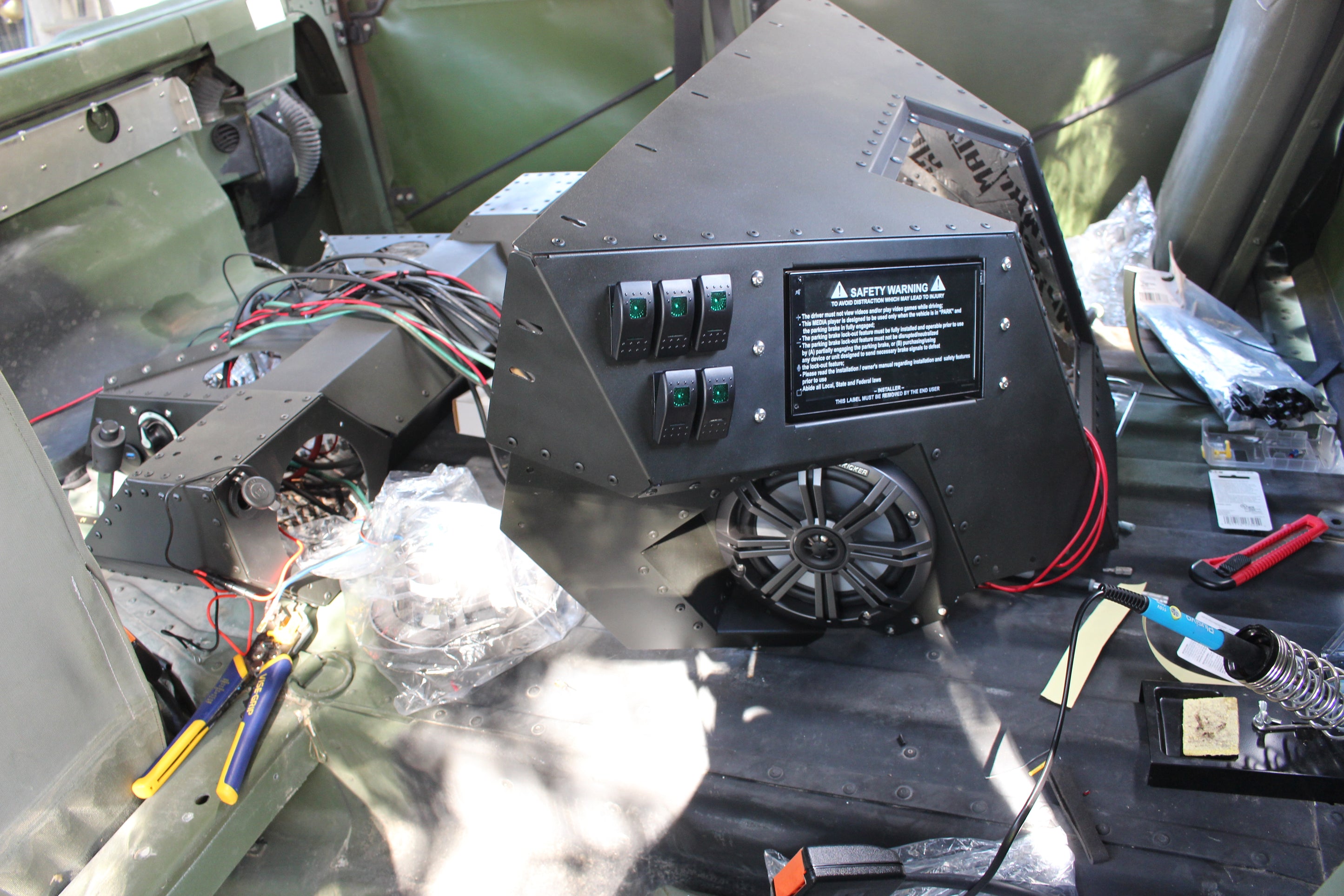 Humvee® Center Console, HMMWV® Center Console, Humvee® interior, HMMWV ...